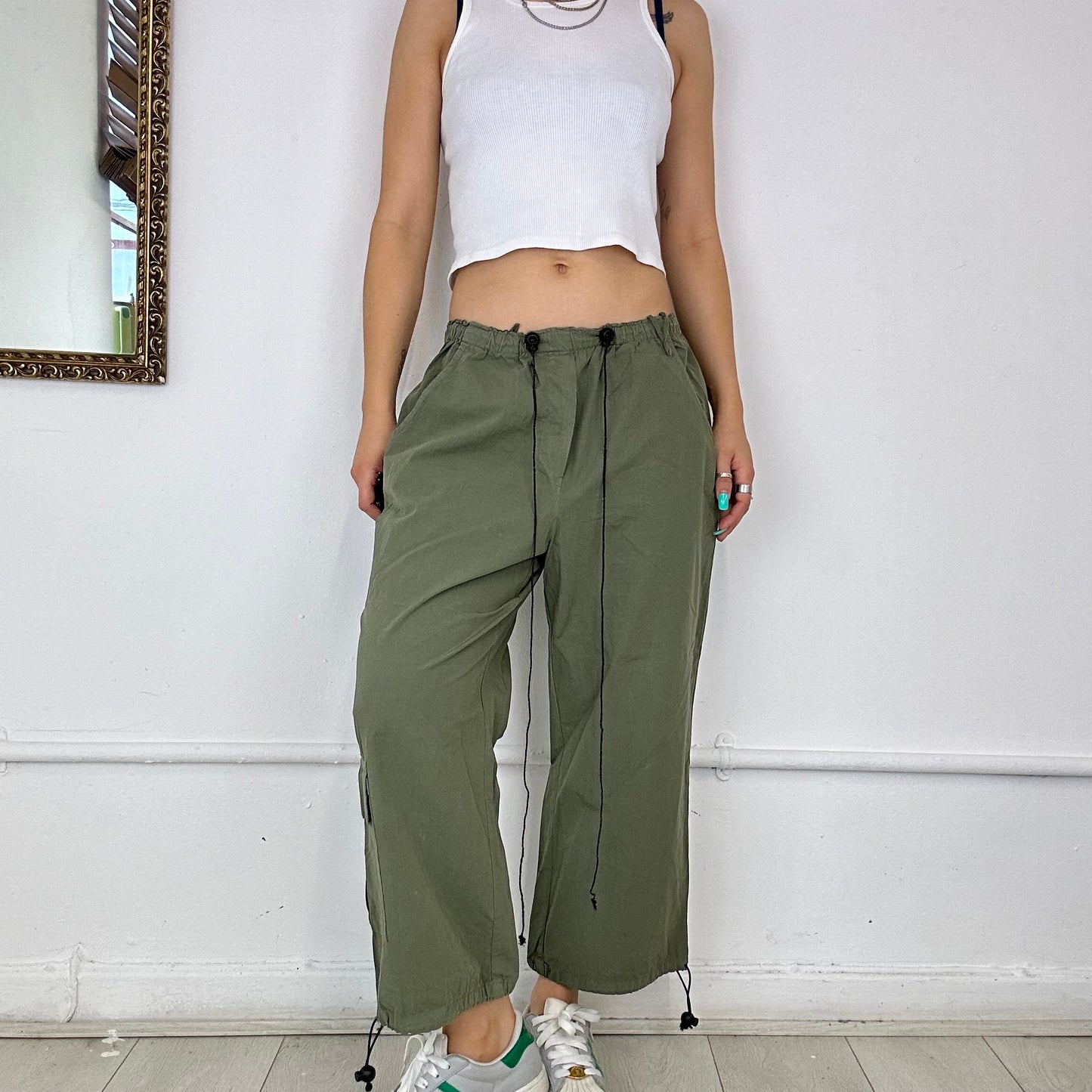 3/4 length cargo trousers