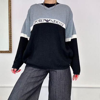 vintage emporio armani knitted jumper