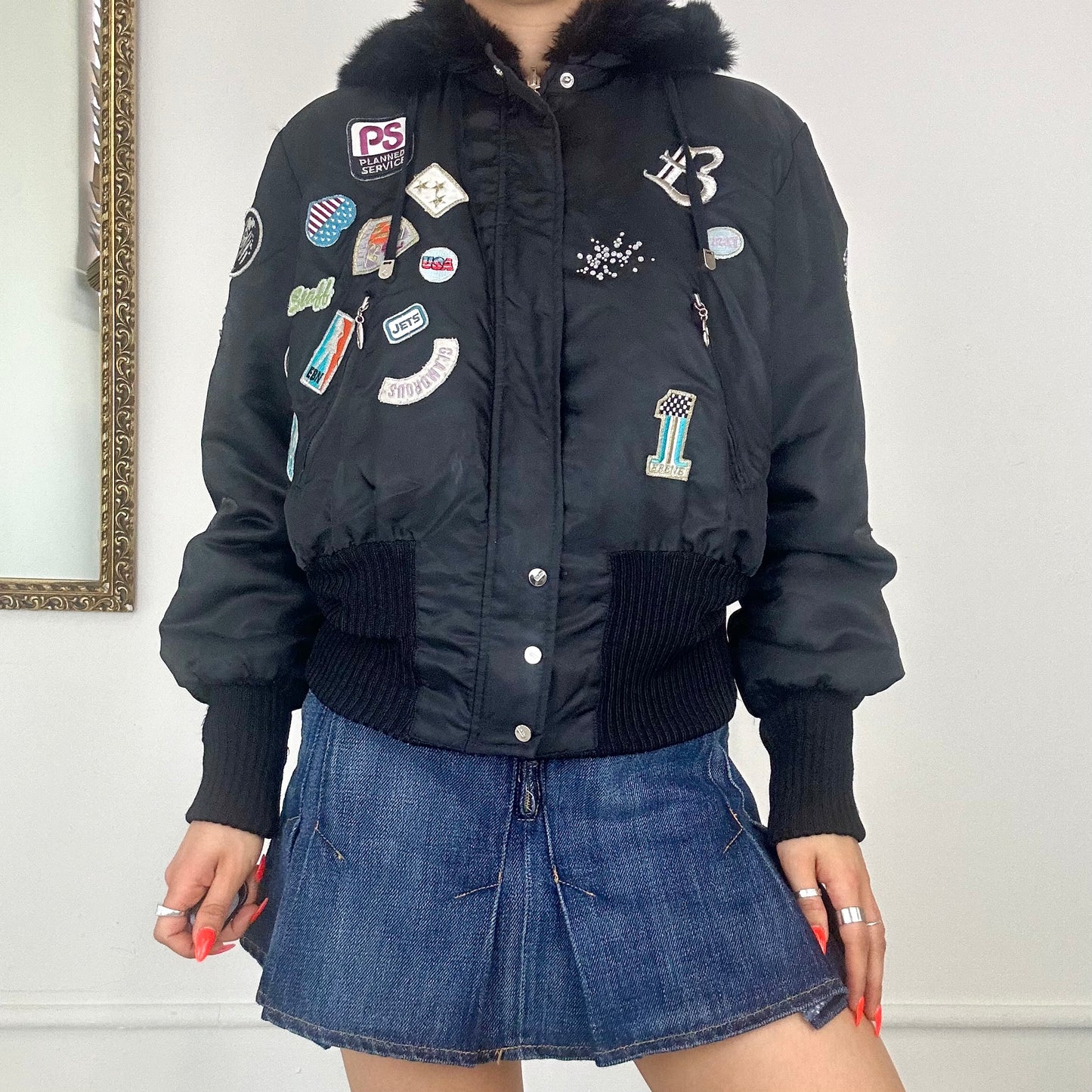 2000'a bomber puffer jacket