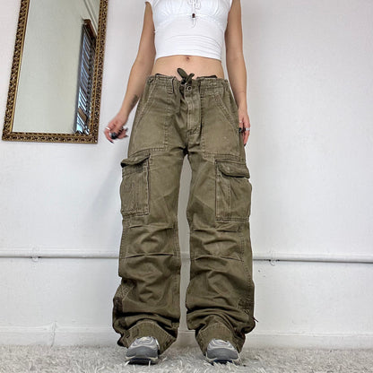 00s wide leg cargo trousers