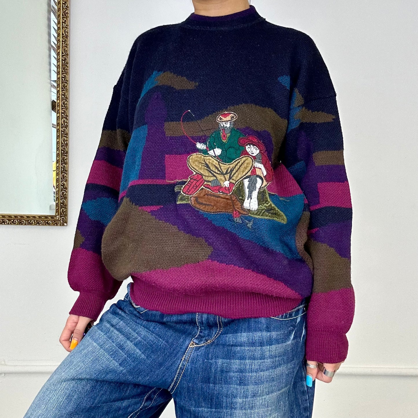 vintage pachinco knitted jumper