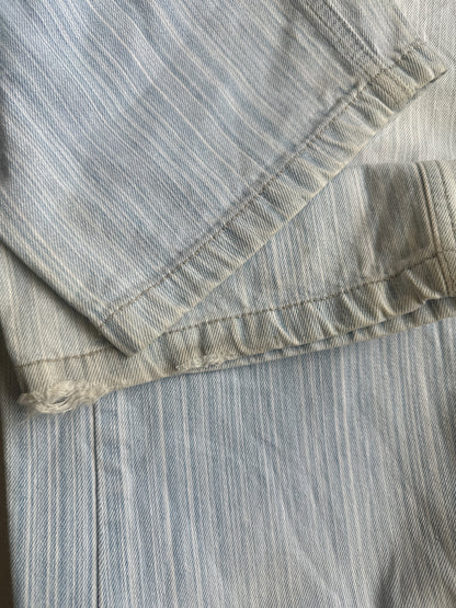 2000's light wash pinstriped jeans