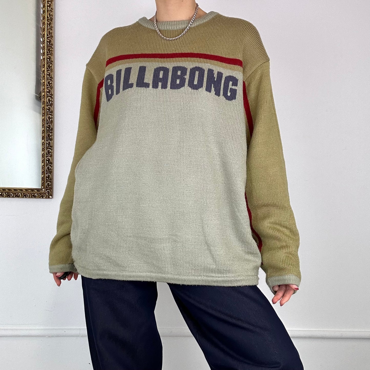 reversible billabong knitted jumper