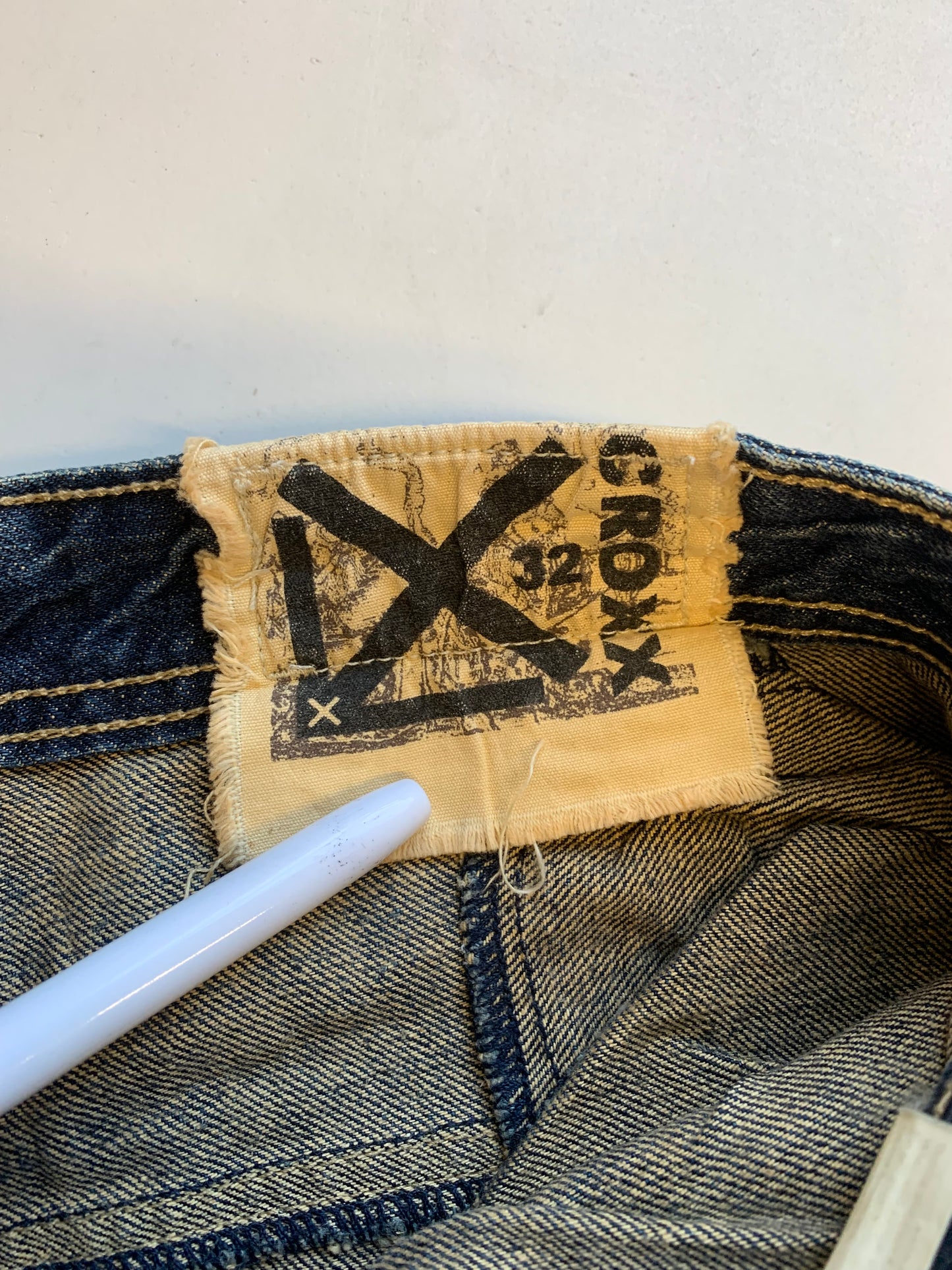 Croxx dark wash baggy jeans