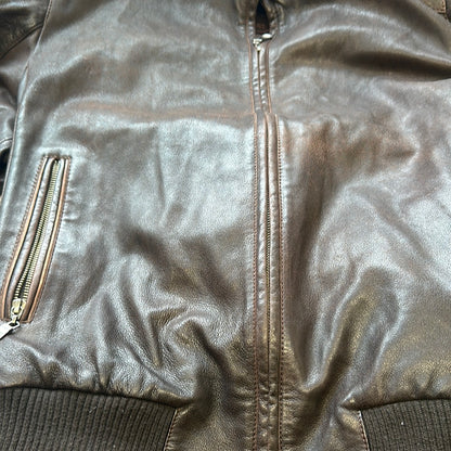 brown bugatti leather jacket