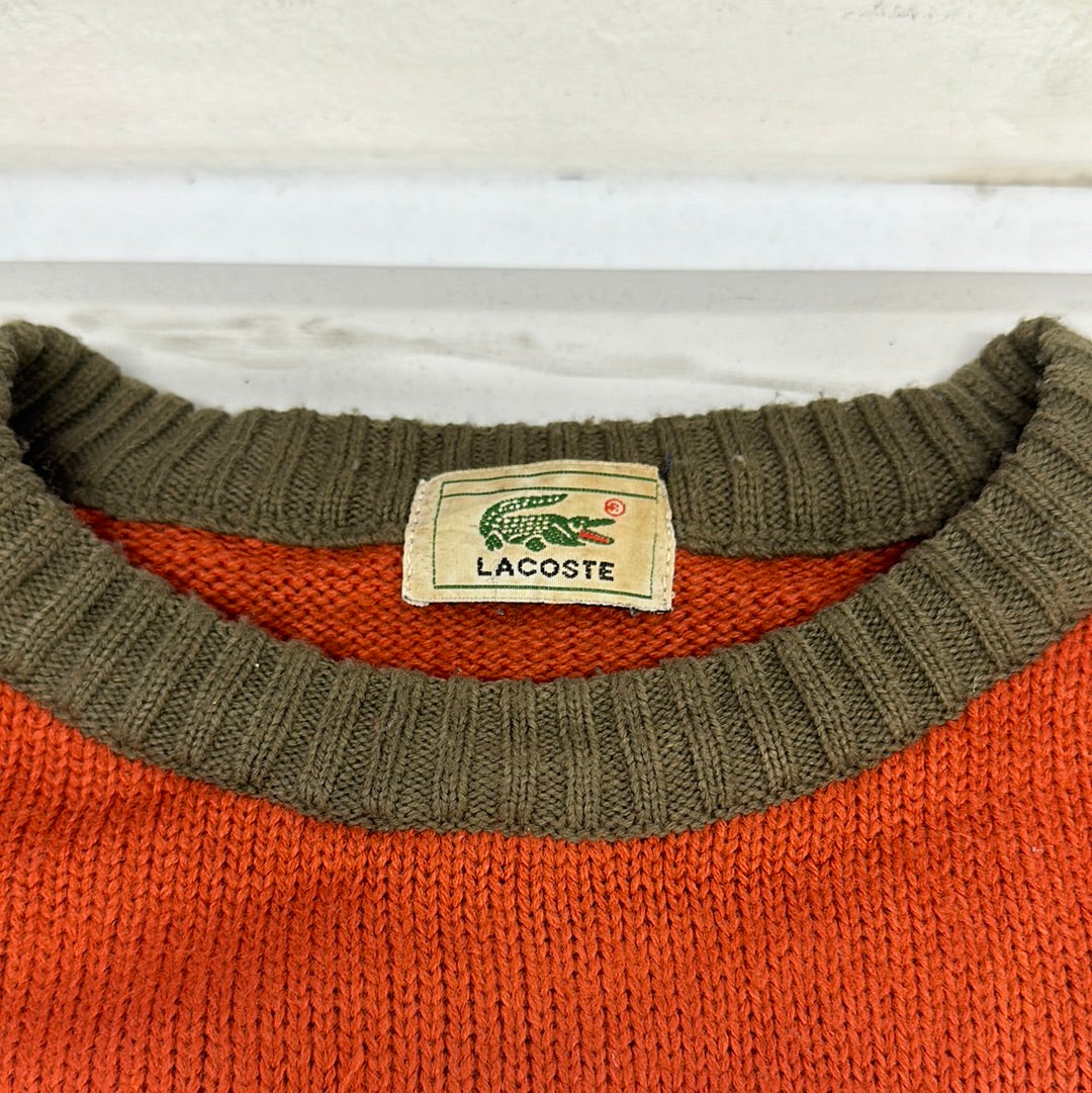 vintage lacoste knit jumper