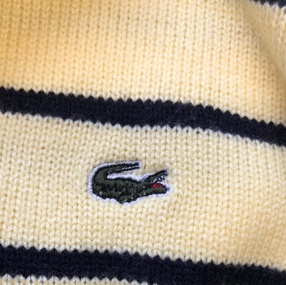 lacoste stripe knit jumper