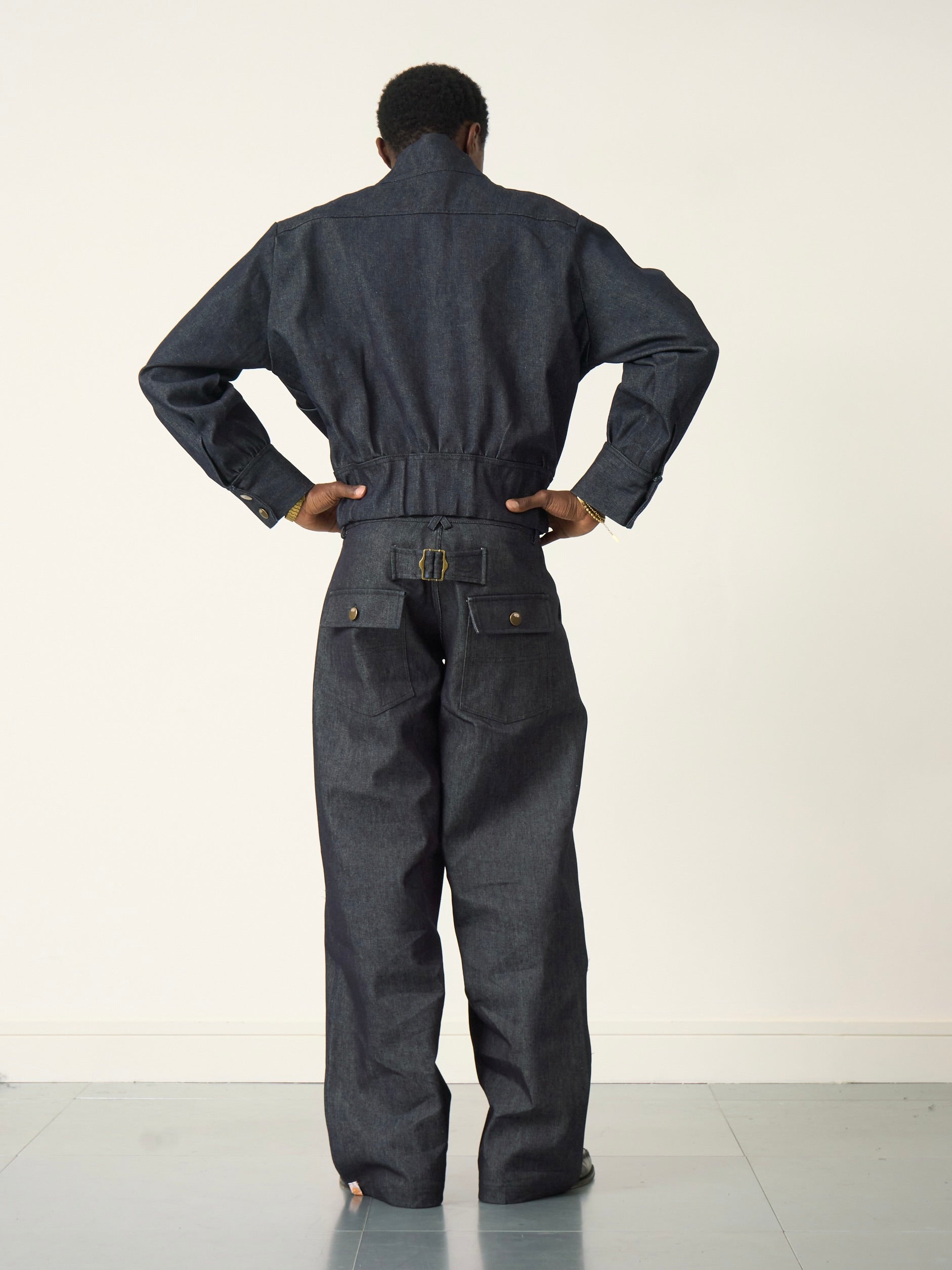 slouch jacket - navy denim