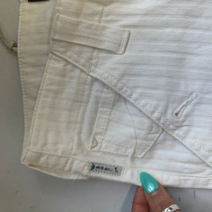 2000's white pinstripe flared trousers by armani