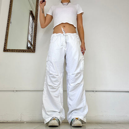 nike white cargo trousers