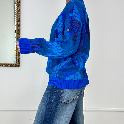 vintage blue hugo boss knitted jumper