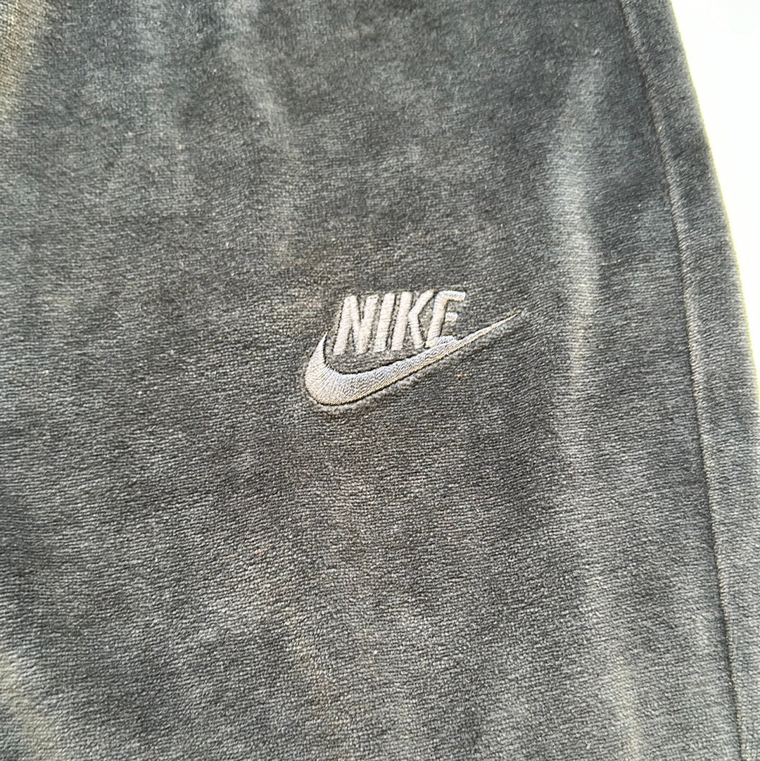 wide leg velour nike joggers