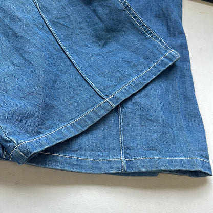 2000's flared denim dungarees