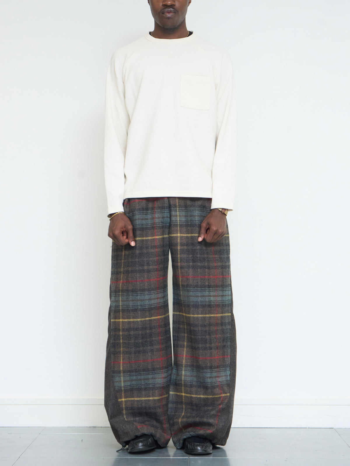 parker utility trouser - tobacco wool