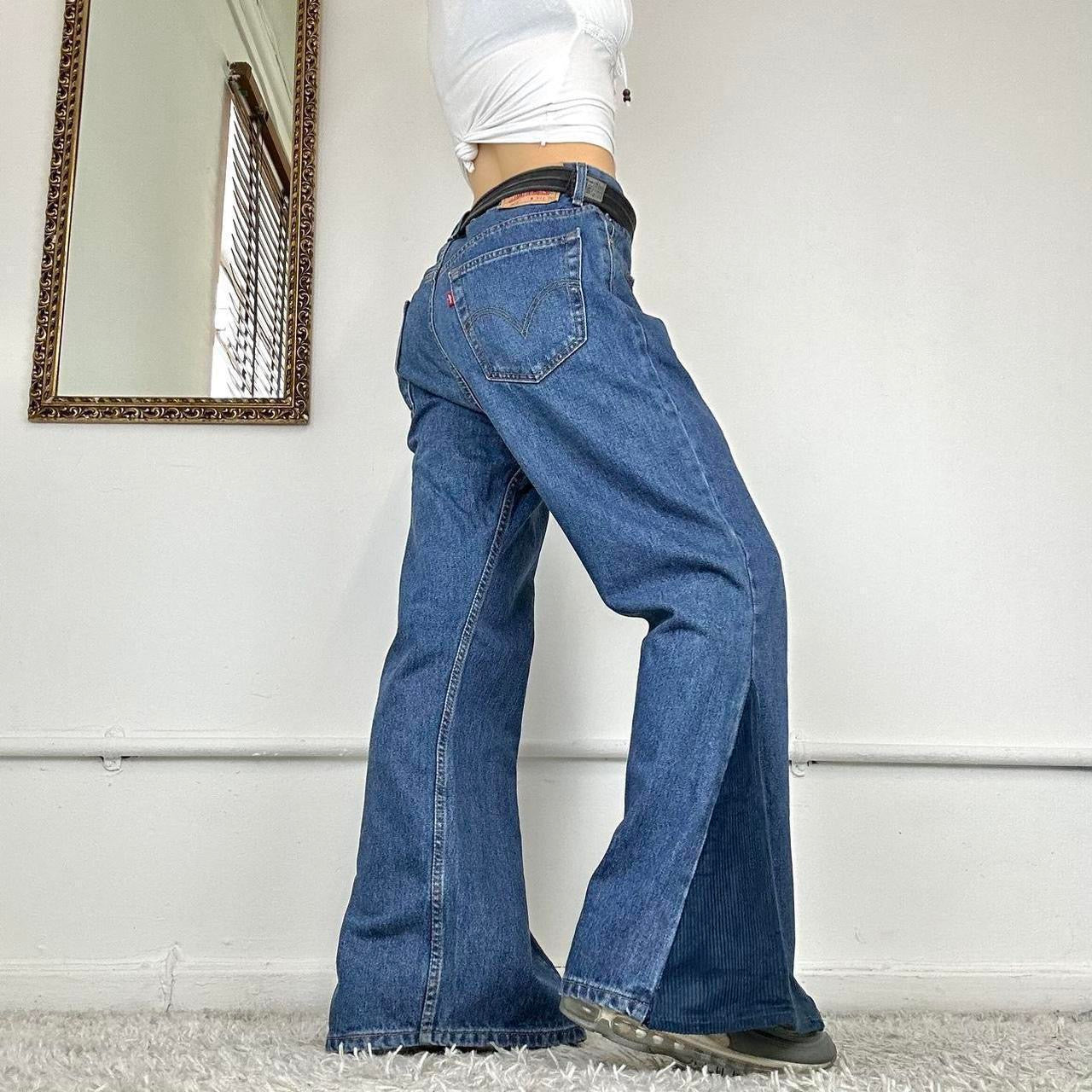 wide leg levi's jeans