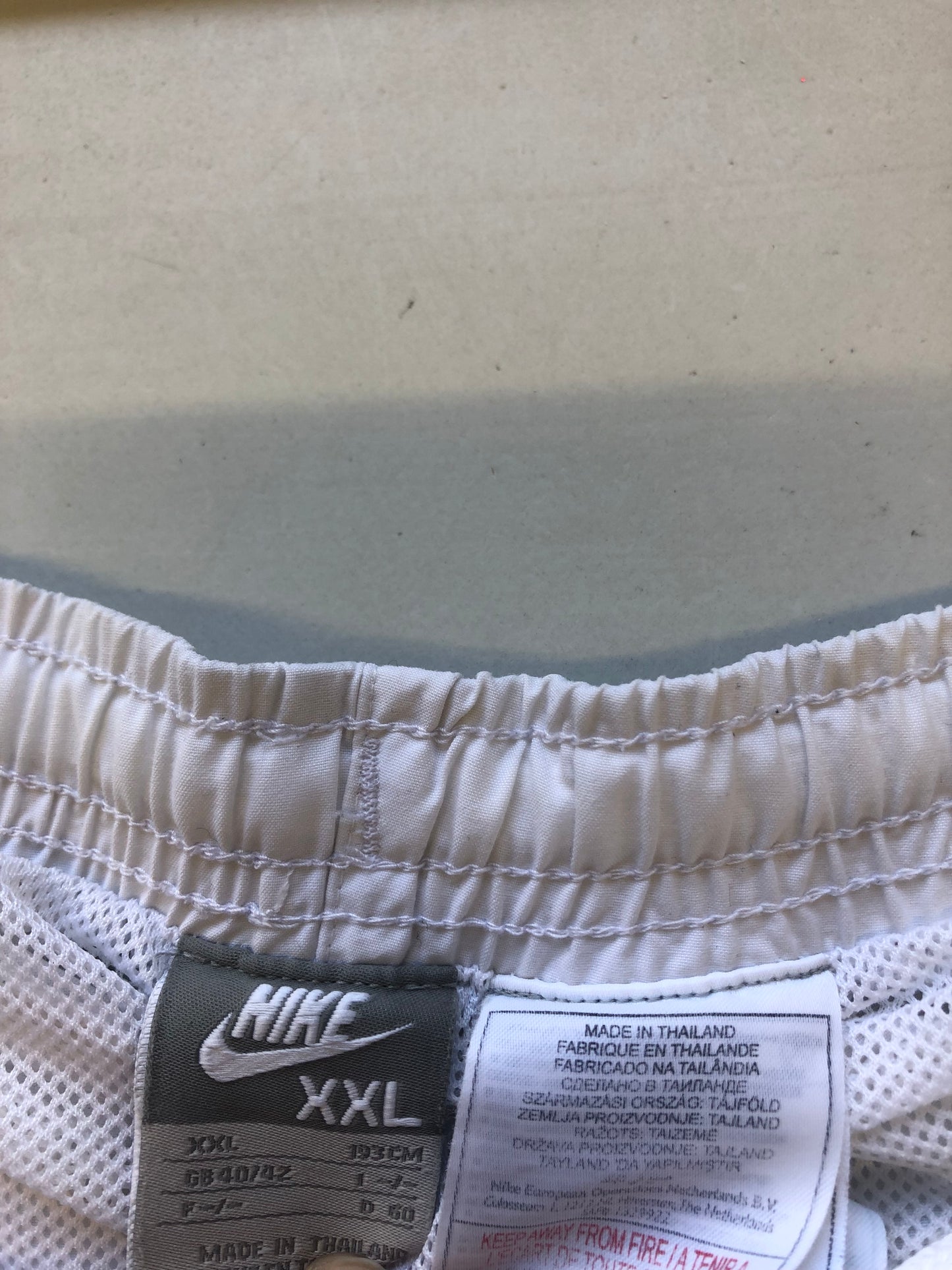 vintage white baggy nike shorts