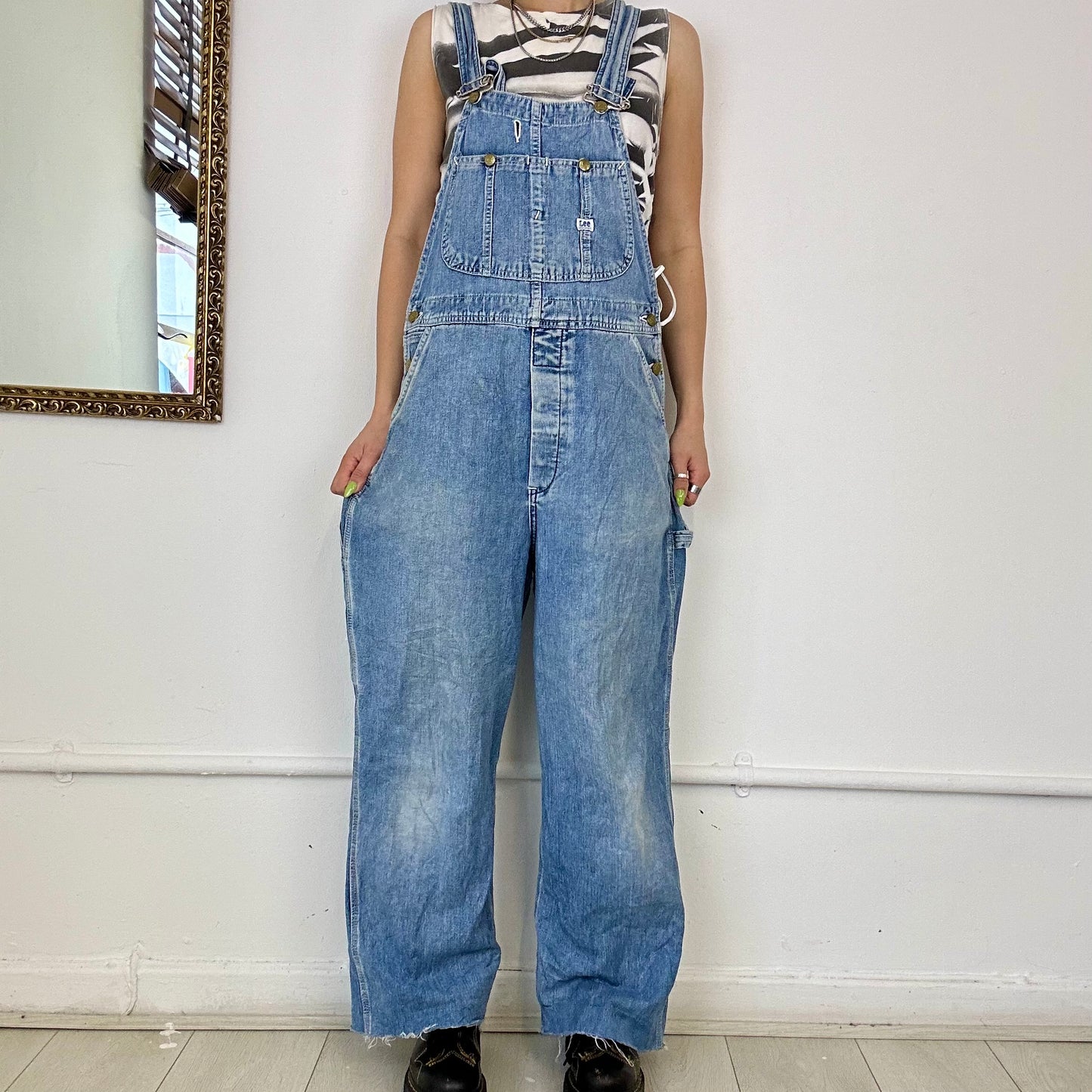 Lee vintage denim dungarees