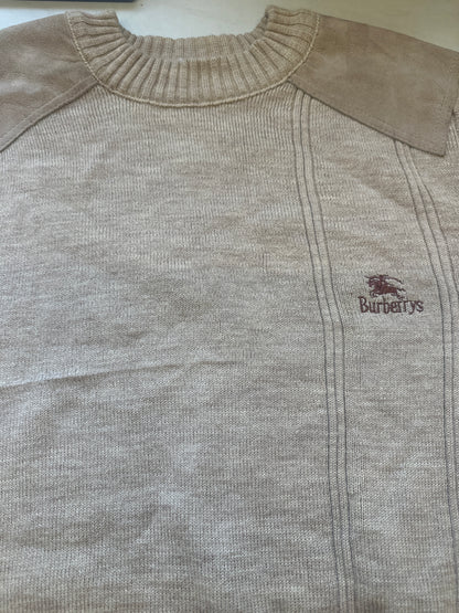 vintage cream burberry knit jumper