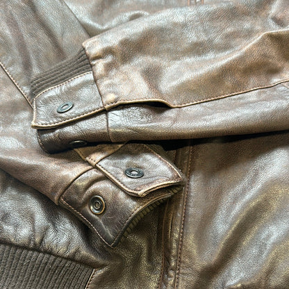 brown bugatti leather jacket