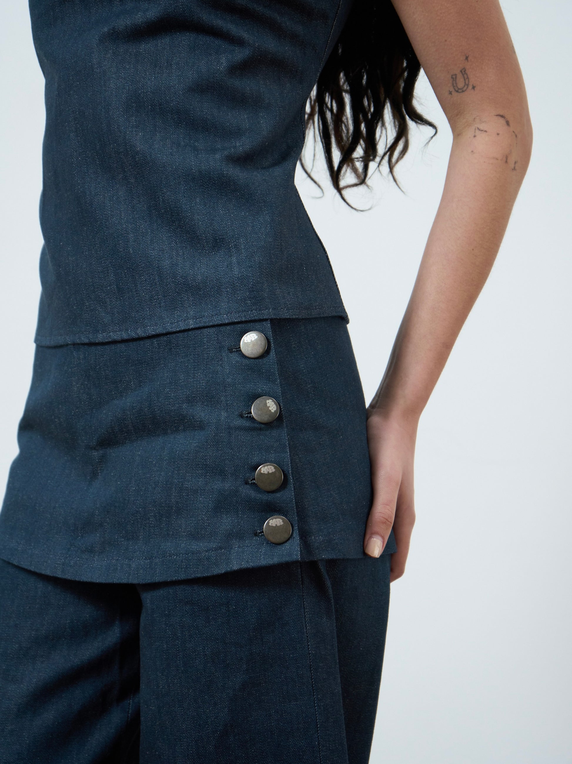 shay trouser - navy denim