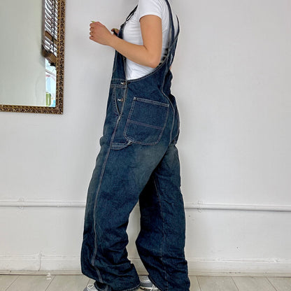 vintage denim dungarees