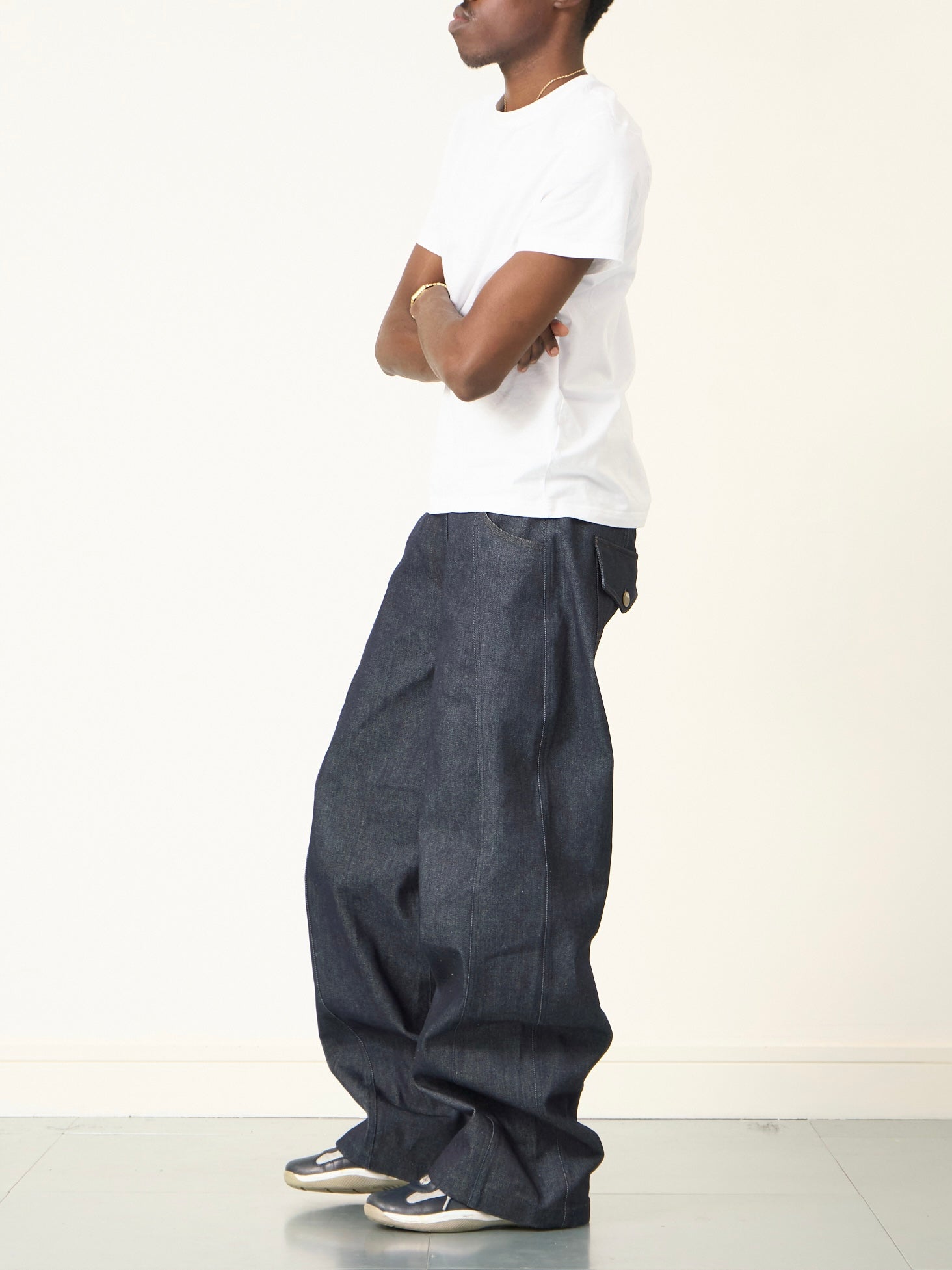 balloon jean - navy denim