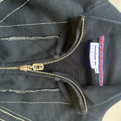 2000's reebok zip up sweater