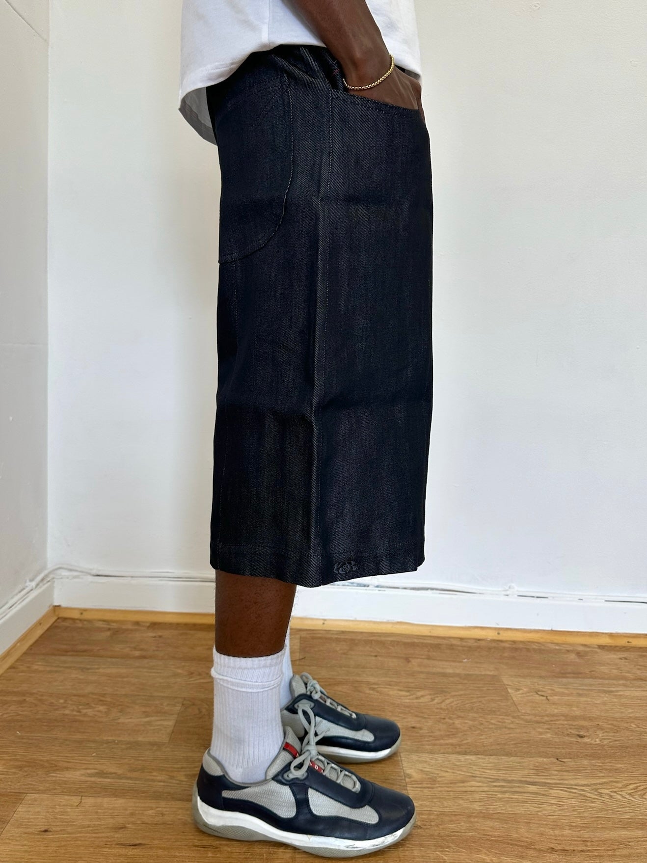 short patineur - denim gris foncé