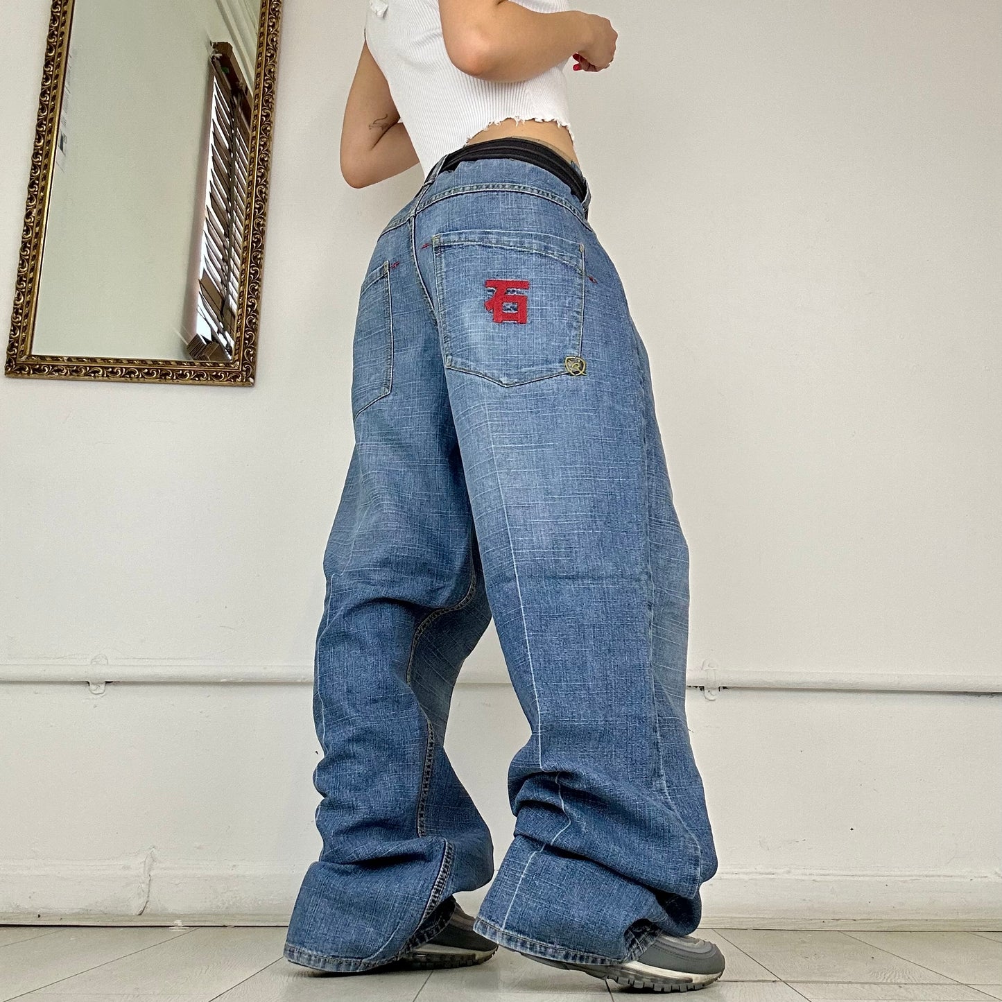 90's baggy jeans by rocawear