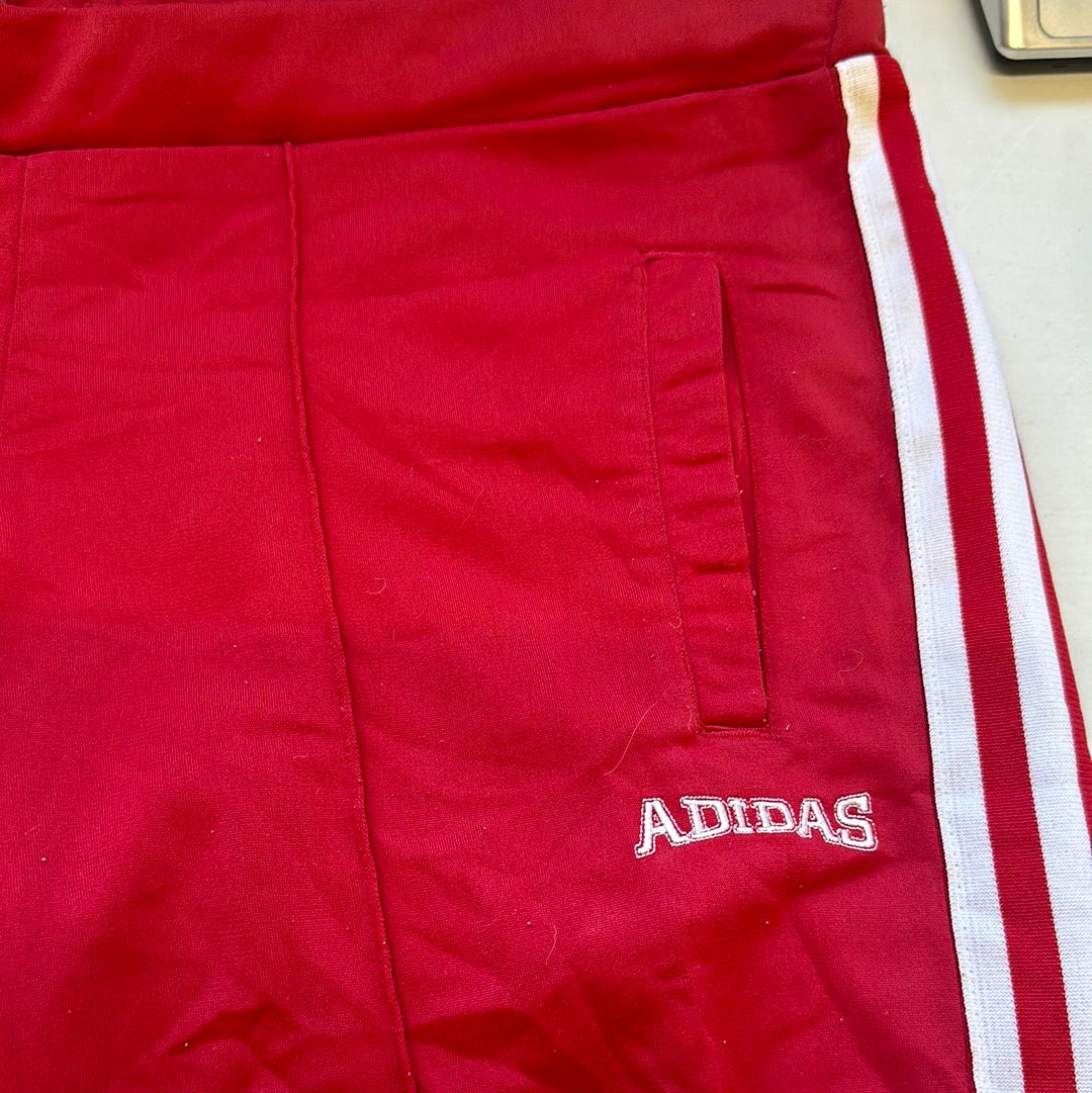 vintage red adidas joggers