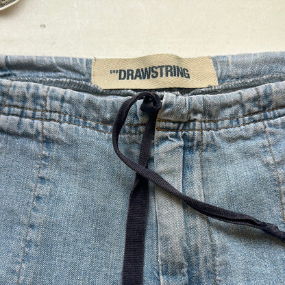 lightweight drawstring jeans