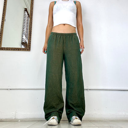 vintage nike two toned jersey tracksuit bottoms