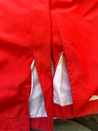 2000's red adidas tracksuit bottoms