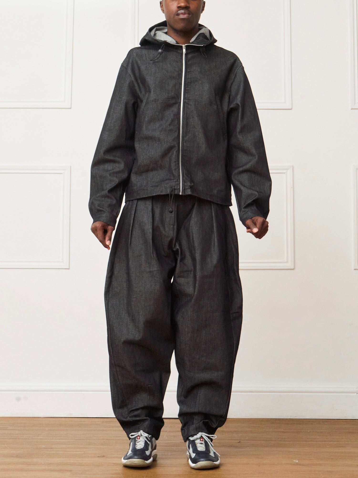 jamie jacket - dark grey denim