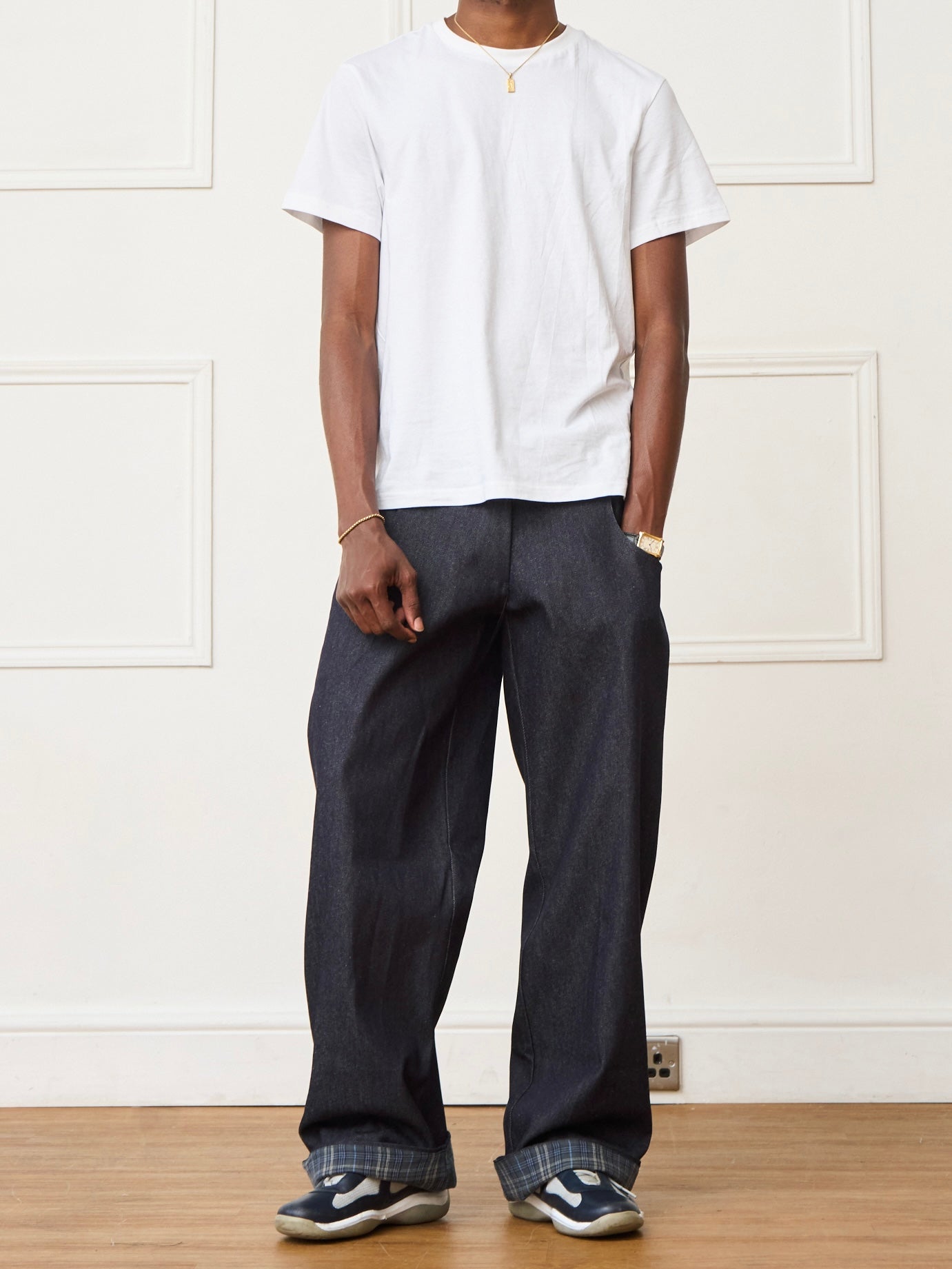 circle jean - navy denim