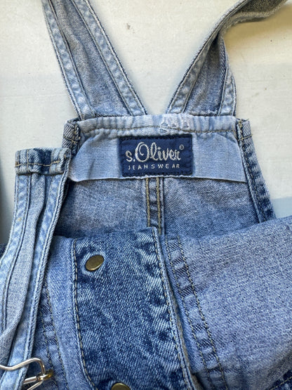 baggy denim dungarees