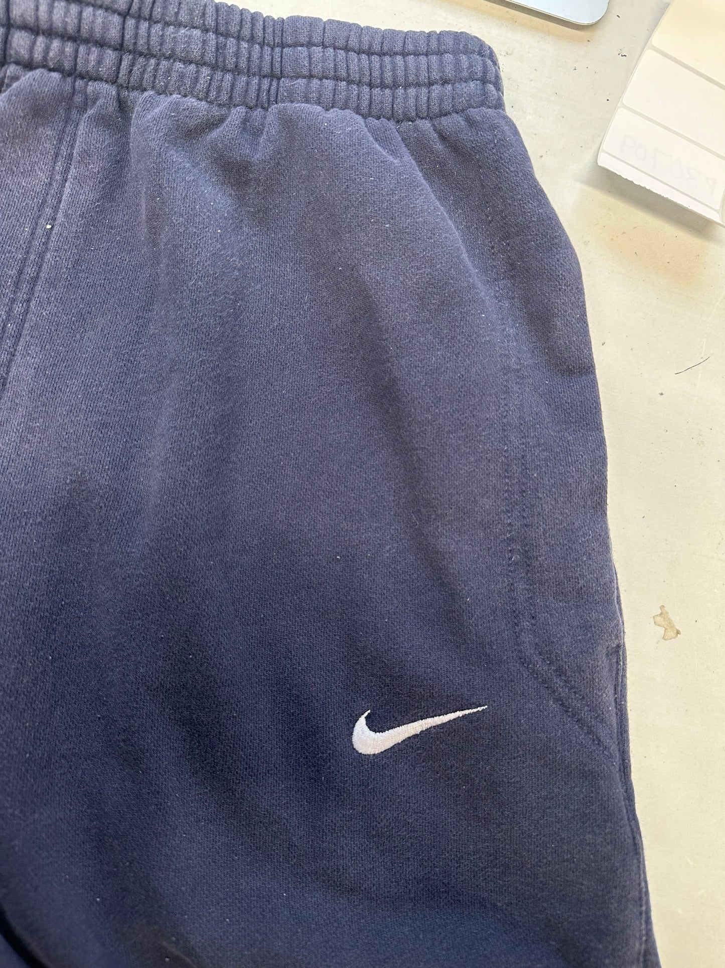 vintage navy nike jersey joggers