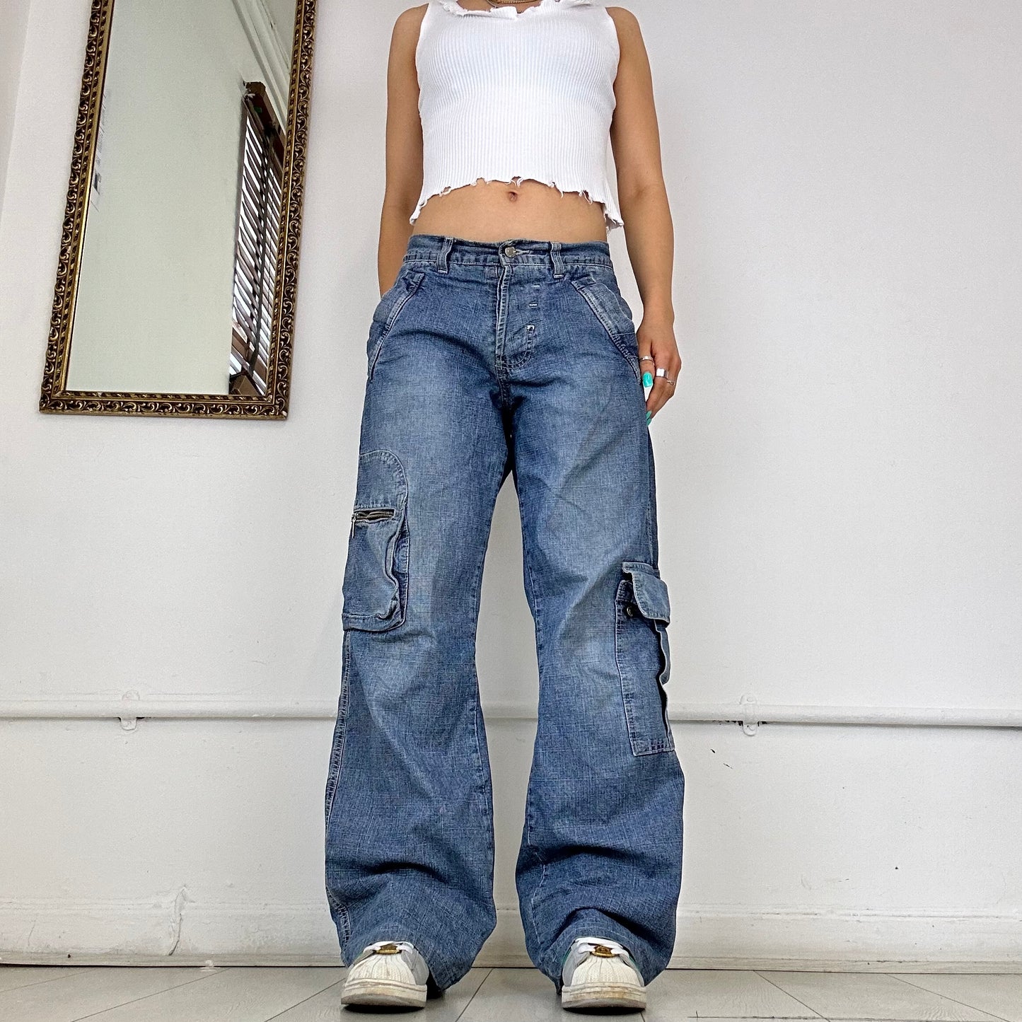 vintage baggy cargo jeans