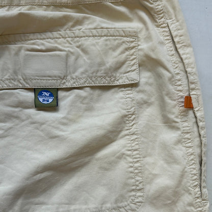 baggy beige cargo trousers