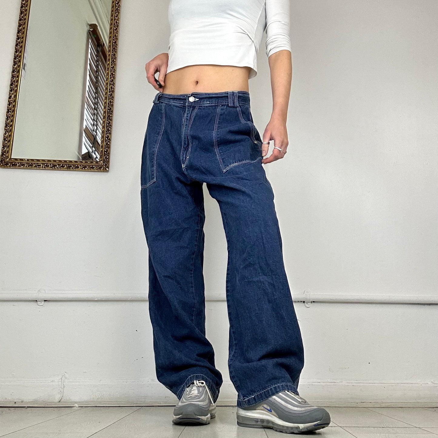 90's baggy cargo jeans