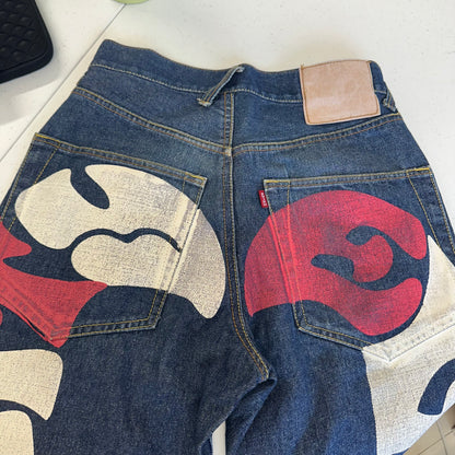 vintage evisu straight leg jeans