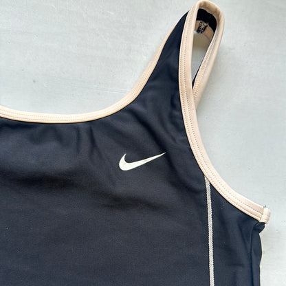 nike black tankini top