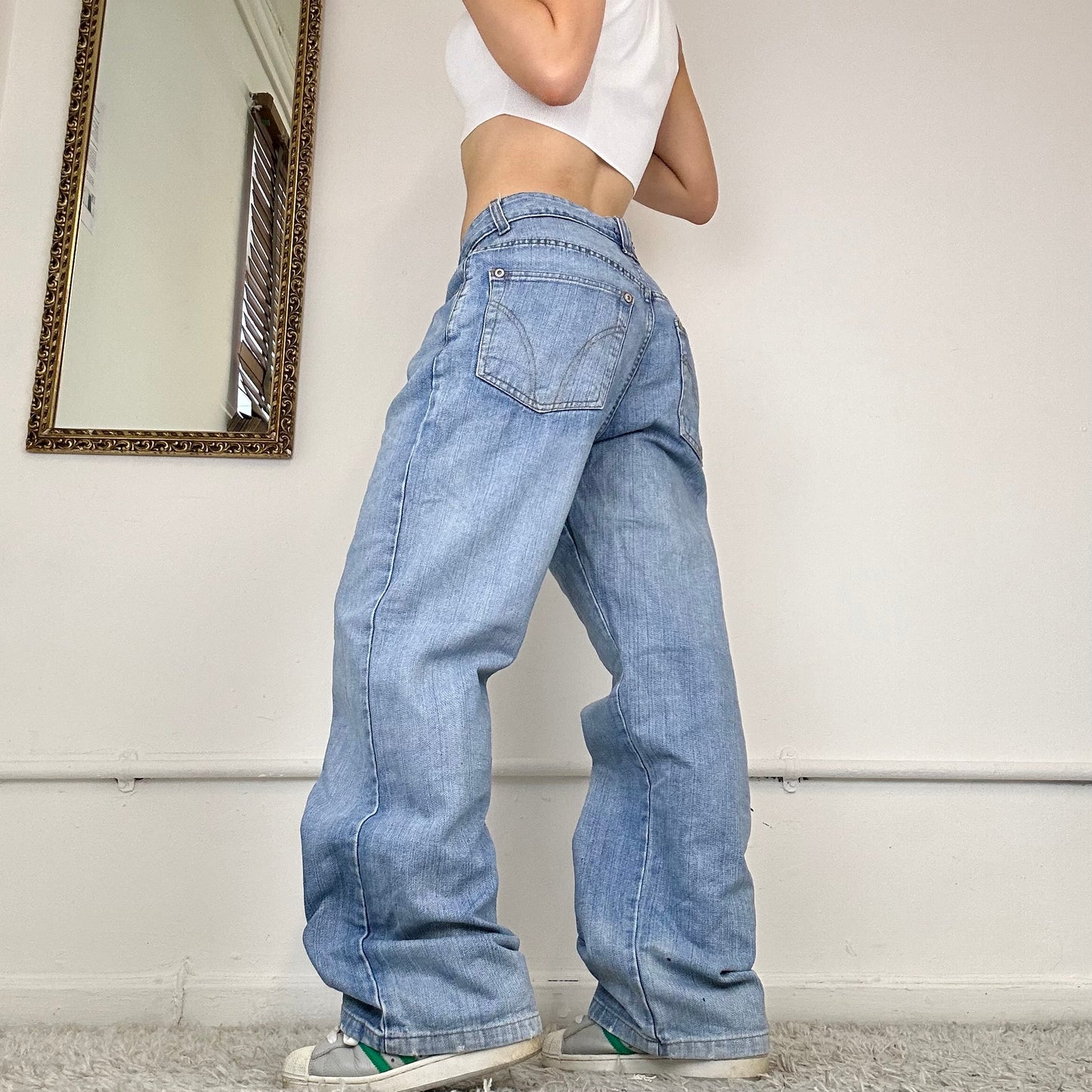 baggy wide leg jeans by dolce & gabbana