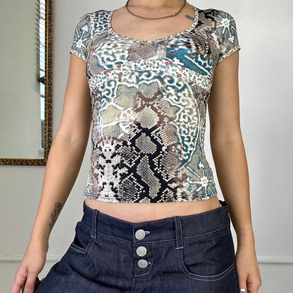 vintage patterned cavalli top