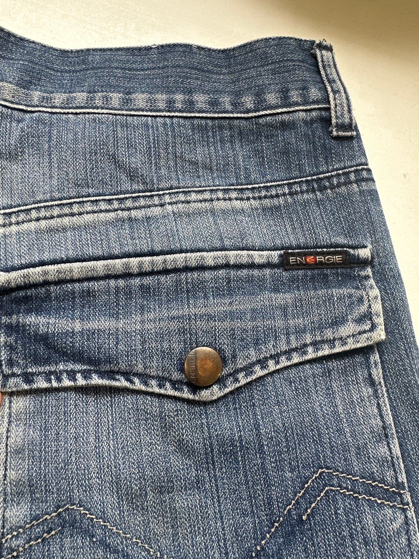 baggy denim cargo shorts