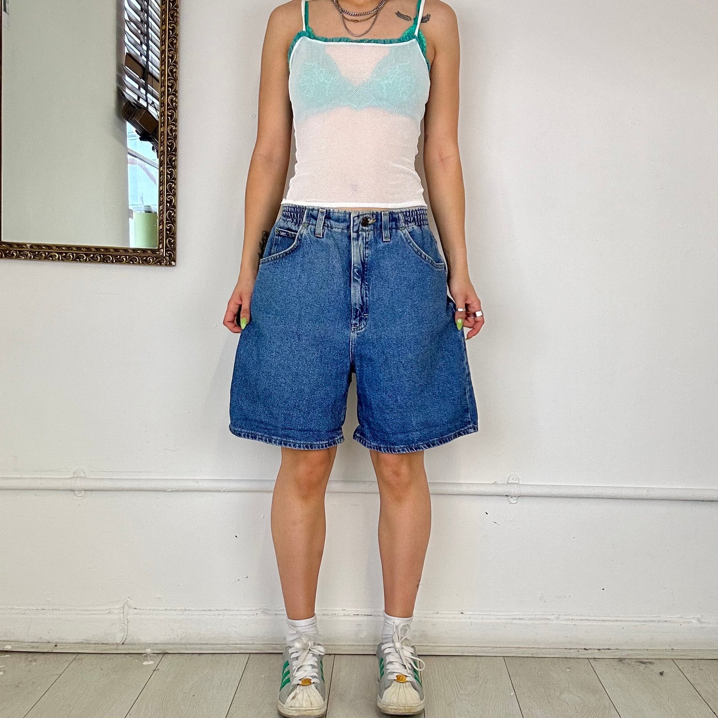 baggy denim LEE shorts