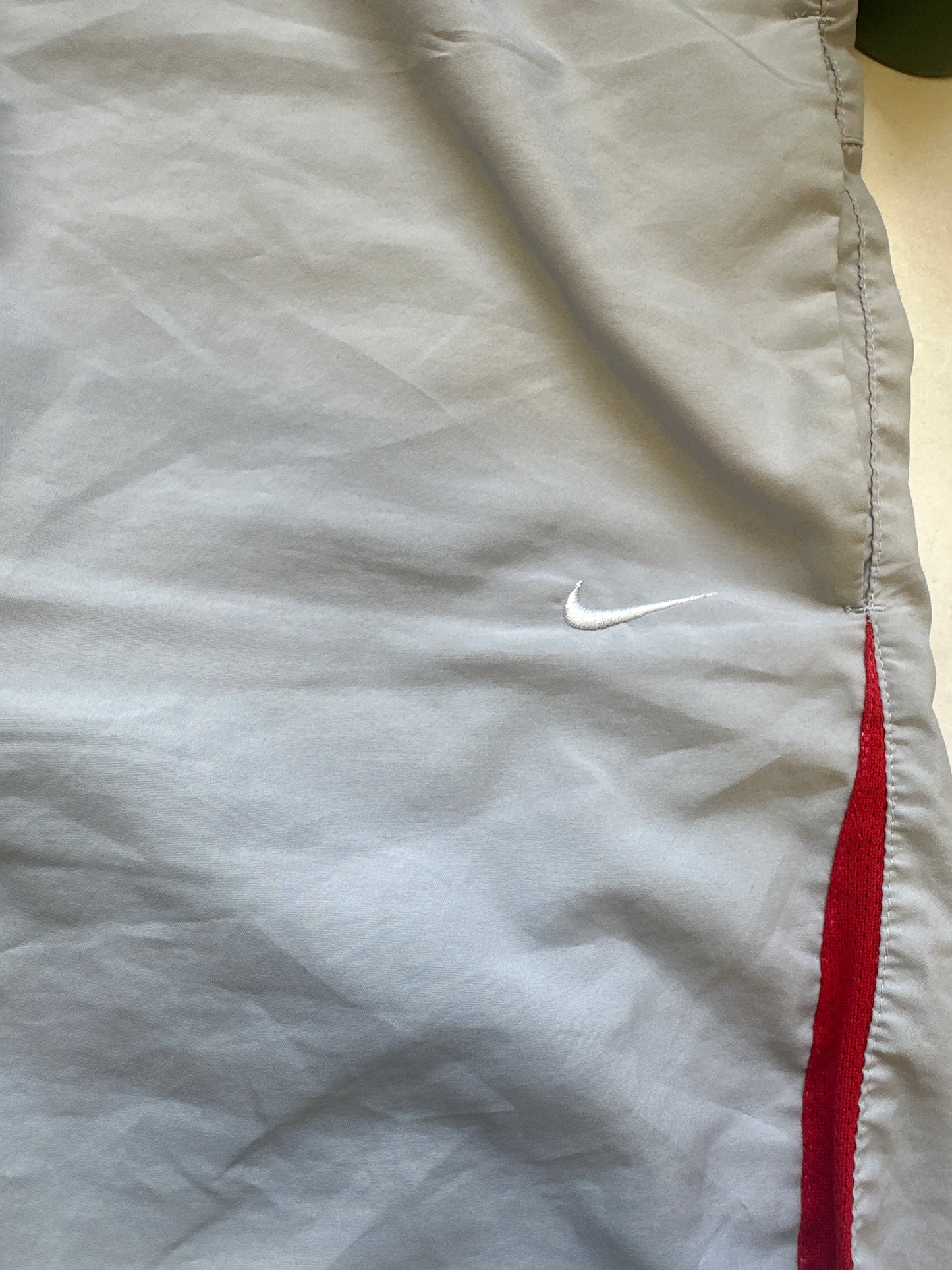 baggy grey nike track shorts