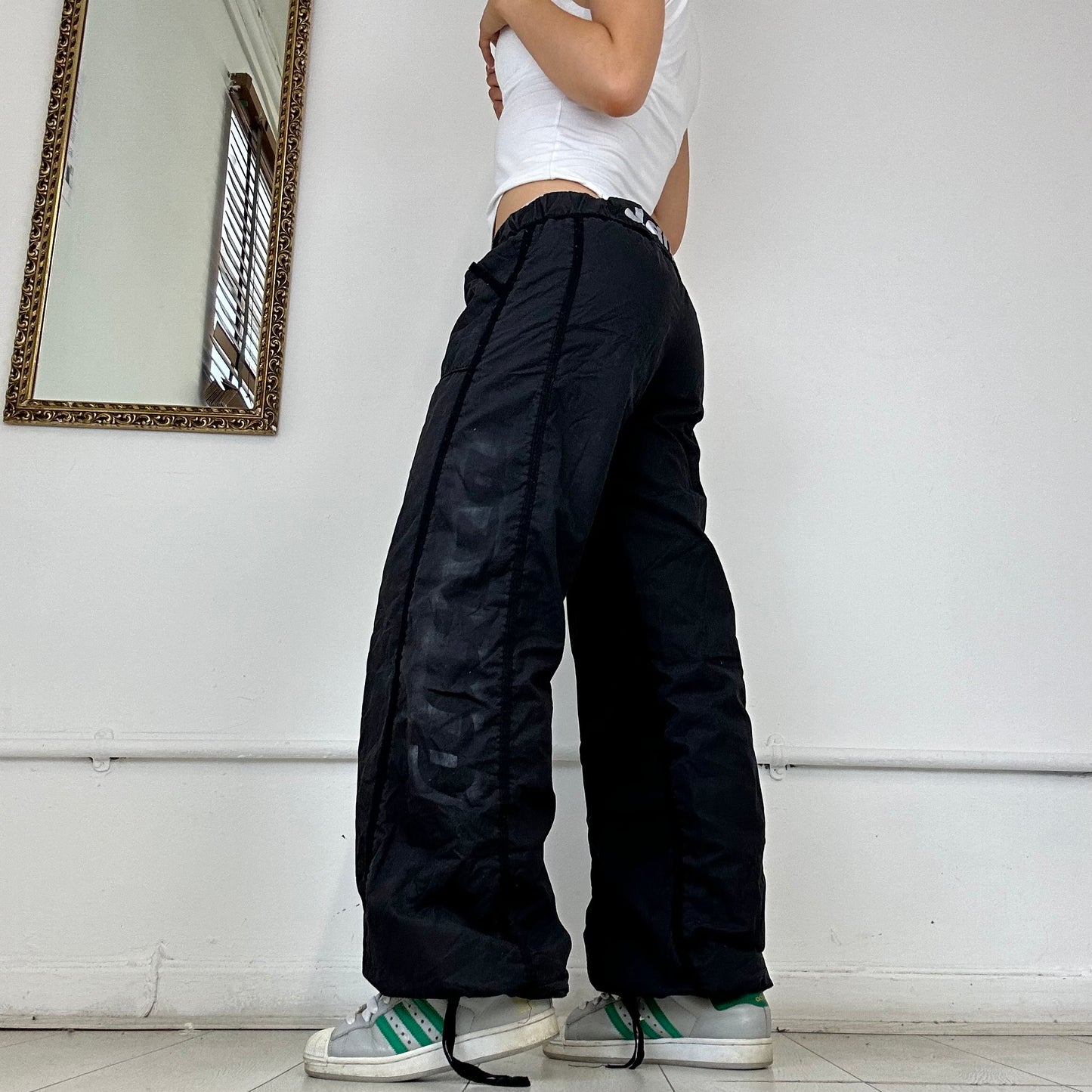 00’s danza baggy black trousers