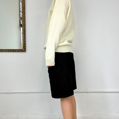 vintage cream hugo boss knit jumper