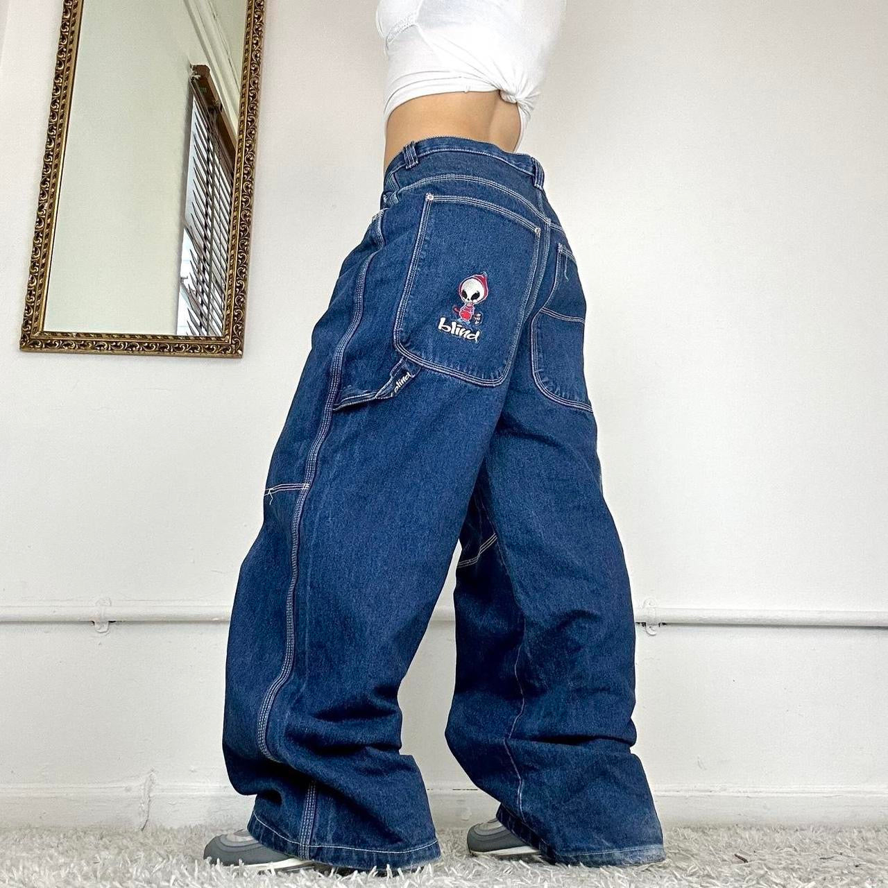 rare skate jeans by blind